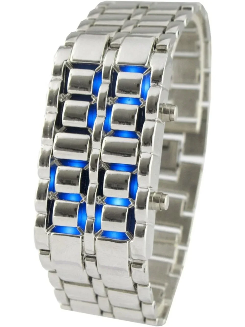 Men's All Silver Analog Quartz Stainless Steel Casual Classic Round Wrist Watch
